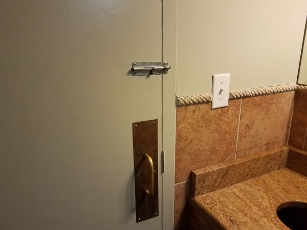 Restroom Door Restoration